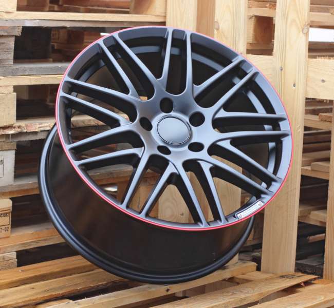 aluvanteet JIL Wheels 8102BlackHalfMatt+RedLip(BLHMRL)MER(K3)(STYLEBRABUS(AKC